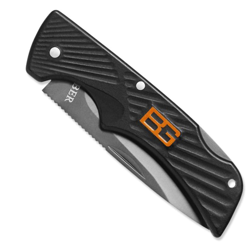 Le couteau de poche à lame dentelée Gerber Bear Grylls Compact Scout
