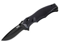 Couteau pliant tactique SOG Vulcan Black avec lame en acier japonais VG-10