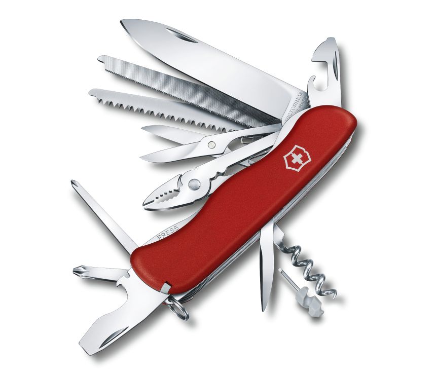 Couteau suisse multifonction Victorinox Work Champ rouge avec 21 fonctions