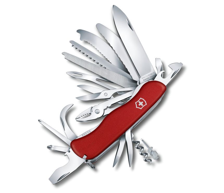 Couteau suisse multifonction Victorinox Work Champ XL rouge avec 31 fonctions